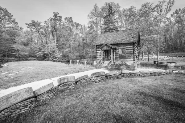 Levi Jackson Eyalet Parkı 'nda Mchargue' s Mill 'in B & W' si — Stok fotoğraf