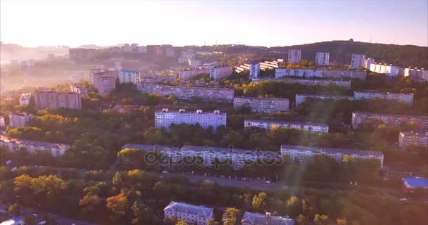 Vladivostok Russia September 2017 Aerial View Vladivostok — Stock Video