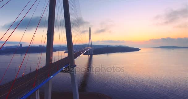 Vladivostok Russia August 2017 Aerial View Vladivostok — Stock Video