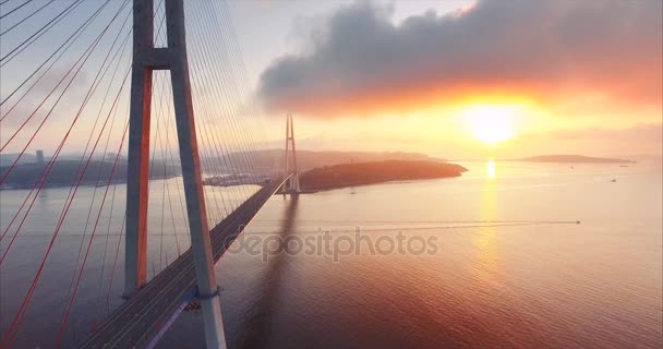 Vladivostok Rusya Ağustos 2017 Vladivostok Havadan Görünüşü — Stok video