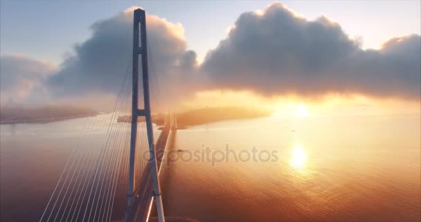 Vladivostok Russia August 2017 Aerial View Vladivostok — Stock Video