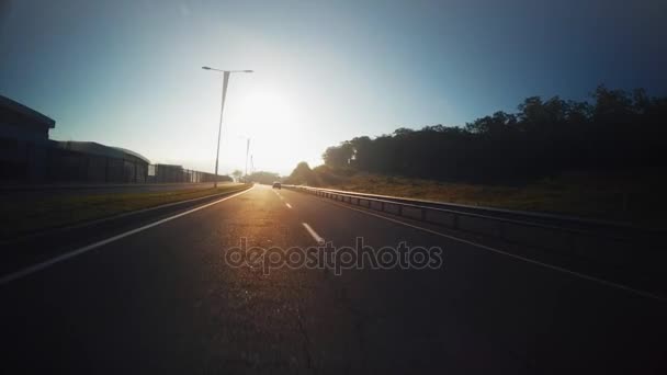 Vladivostok Rusia Agosto 2017 Vista Desde Coche Movimiento Vladivostok — Vídeos de Stock