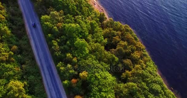 ロシアのウラジオストク 2017年8月30日 ウラジオストク近くの島の空中ビュー — ストック動画