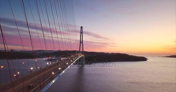 Vladivostok Rusya Ekim 2017 Vladivostok Havadan Görünüşü — Stok video