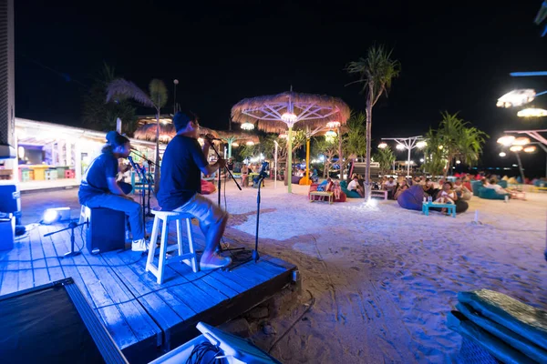 Gili Air Indonesia July 2019 Timelapse Performance Musical Band Wooden — Stock Photo, Image