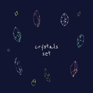 Doğrusal olmayan kristalleri kümesi.