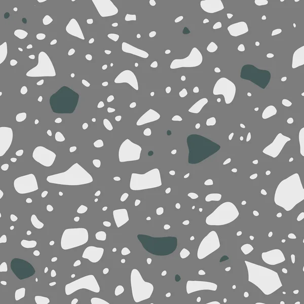 Terrazzo revêtement de sol vectoriel motif sans couture — Image vectorielle