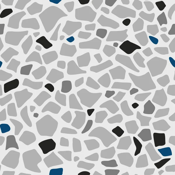 Terrazzo revêtement de sol vectoriel motif sans couture — Image vectorielle