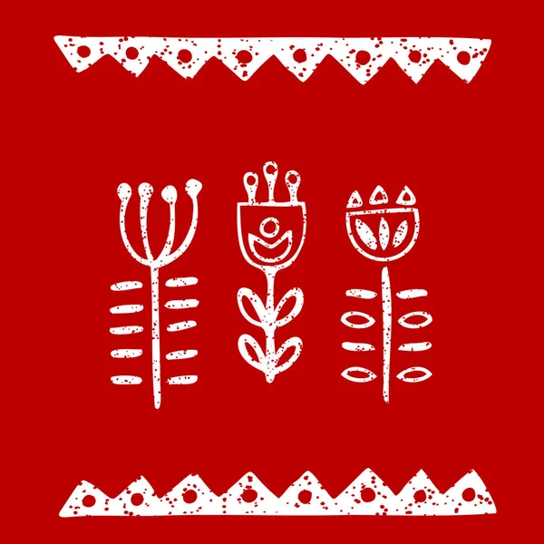 Fin esinlenilmiş uzun halk çiçekleri