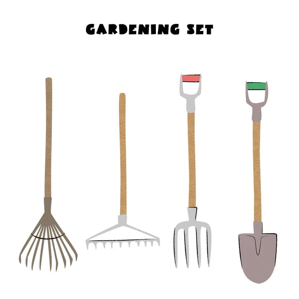 Инструменты для садоводства. Вектор . — стоковый вектор
