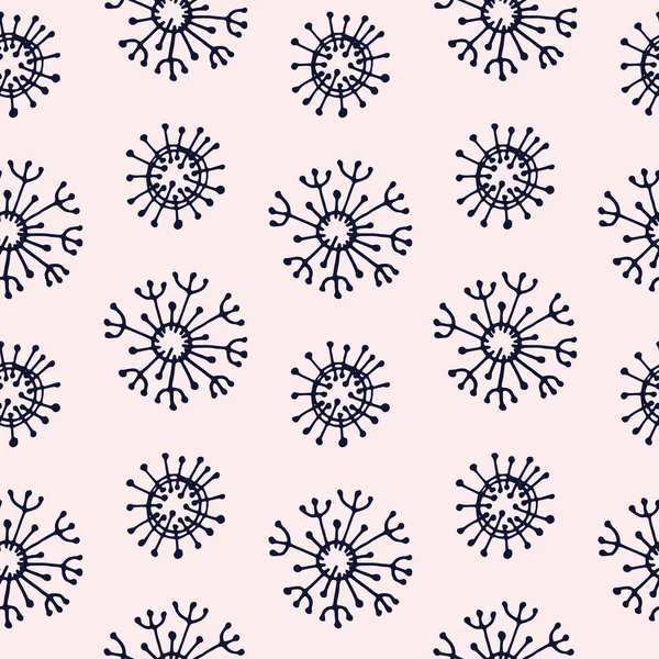 Romantique Motif Floral Vectoriel Sans Couture Avec Des Fleurs Abstraites — Image vectorielle