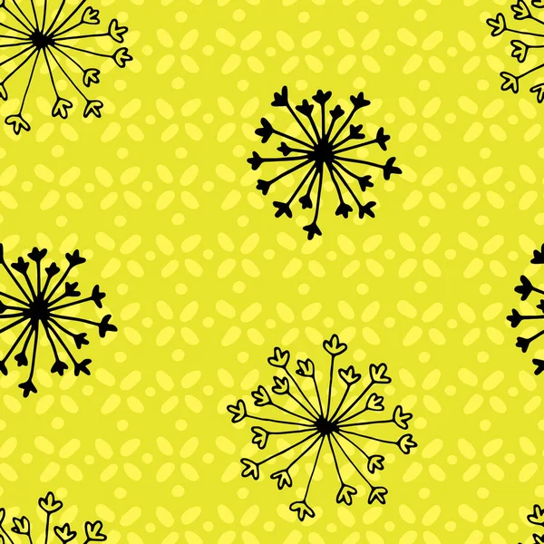 Modèle floral vectoriel sans couture lumineux — Image vectorielle