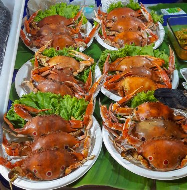 Akış Yengeç ile marul plaka Satılık