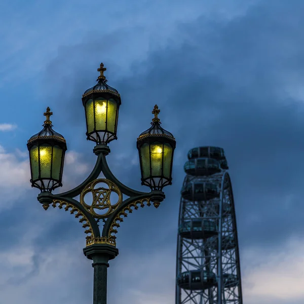 London Eye ışıkları — Stok fotoğraf