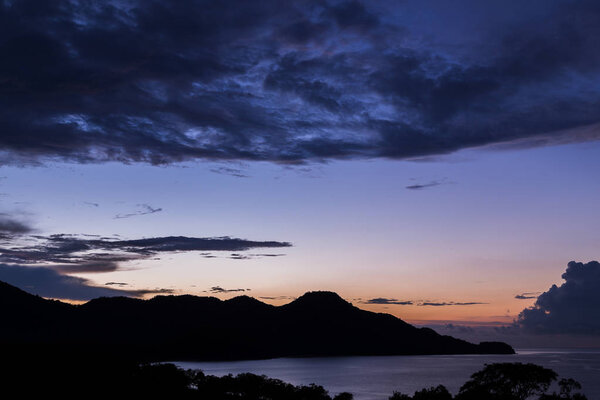 Dusk over  Playa Matapalo