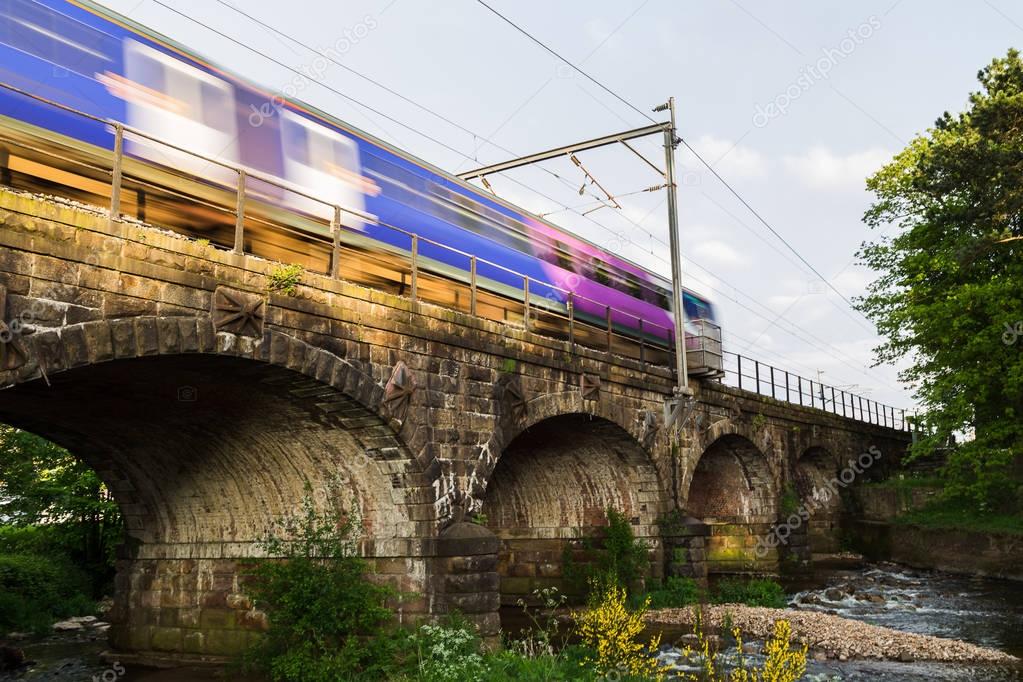 Transpennine Express train over the arches