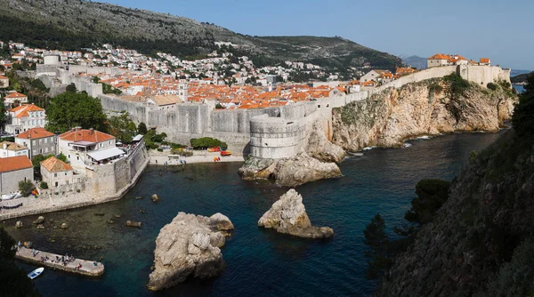 Varying colours of the Dubrovnik skyline — Stock Photo, Image