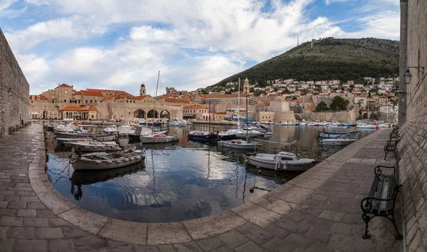 Dubrovnik harbour panorama — Stock Fotó