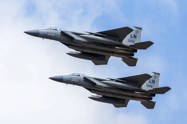 USAF F - 15c Eagle pár — Stock fotografie
