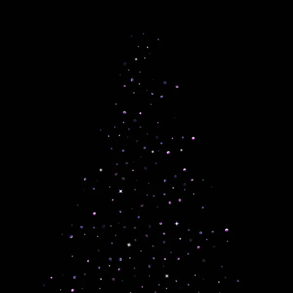 Fialová třpytivá hvězda konfety malá jiskřička fialová — Stockový vektor