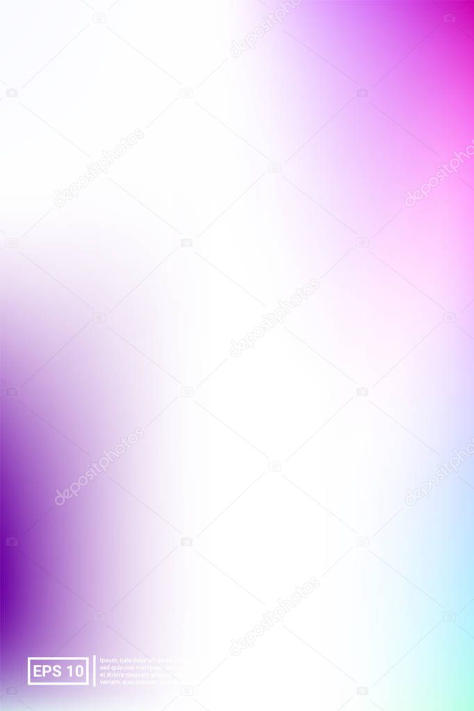 Holographic, Vector, Glossy Cover. Soft Color. 