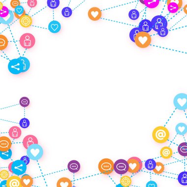 Sosyal medya pazarlaması, İletişim konsepti.