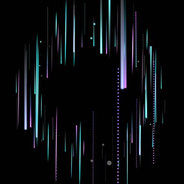 Hızlı Hareket Neon. Glare Dynamic. Düşen Parıltı.