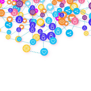 Sosyal medya pazarlaması, İletişim konsepti.