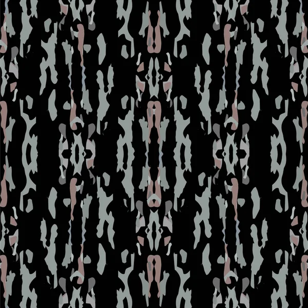 Spots, Ikat. Krawattenfärber, Batik. Nahtloses Muster. — Stockvektor