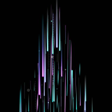 Hızlı Hareket Neon. Glare Dynamic. Düşen Parıltı.