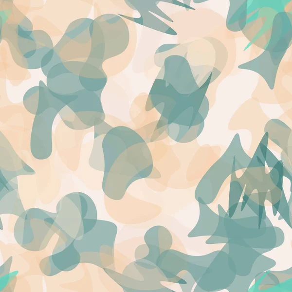 Camouflage naadloos patroon. Militaire camouflage — Stockvector