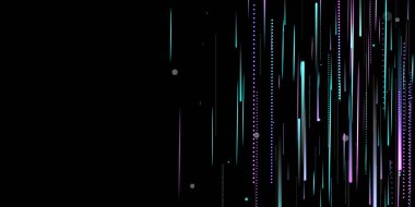 Hızlı Hareket Neon. Glare Dynamic. Düşen Parıltı.