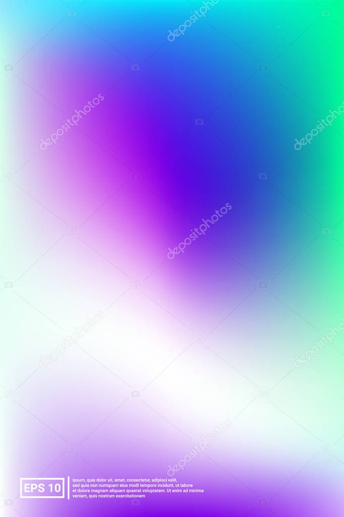 Holographic, Blur, Foil Hologram. Pastel Color. 