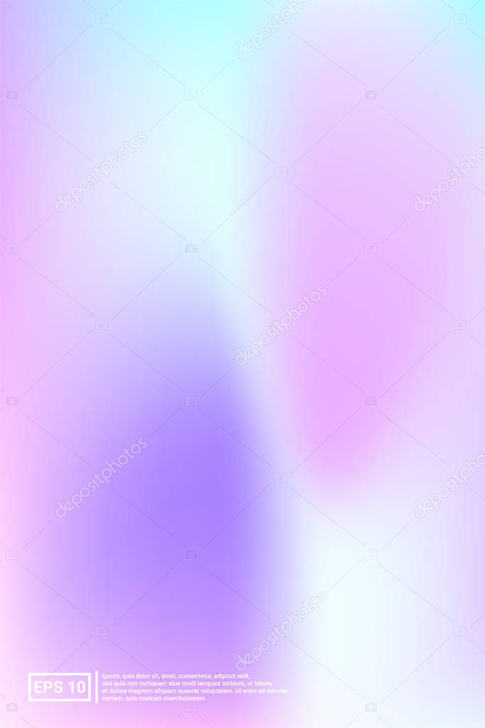 Holographic, Blur, Foil Hologram. Pastel Color. Blue Screen Holographic, Soft, Foil Background.  Bright, Mesh, Simple Concept. For Web Applications, Mobiles, Screen Template.
