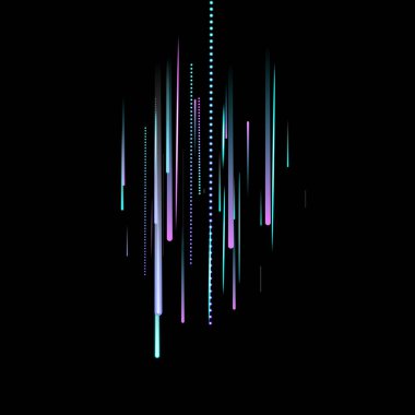 Hızlı Hareket Neon. Glare Dynamic. Düşen Parıltı.