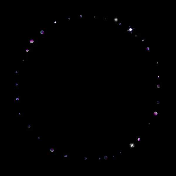 Lila glitter stjärna konfetti liten gnista violett — Stock vektor