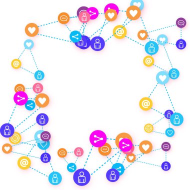 Sosyal medya pazarlaması, İletişim konsepti.