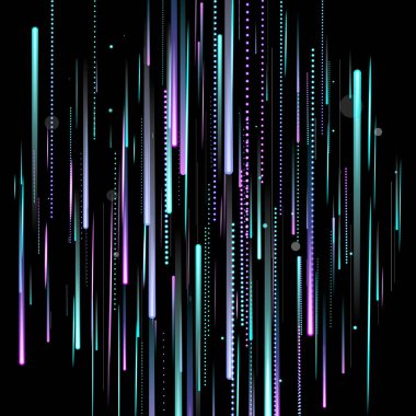 Hızlı Hareket Neon. Glare Dynamic. Düşen Parıltı.