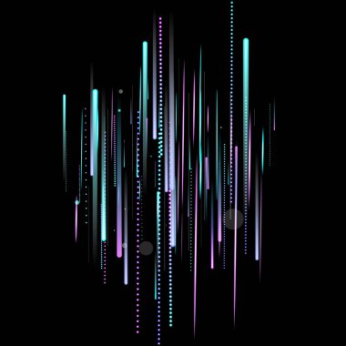 Hızlı Hareket Neon. Glare Dynamic. Düşen Parıltı.