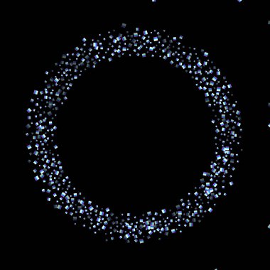 Gökkuşağı, yanardöner dikdörtgen, parlak konfeti.