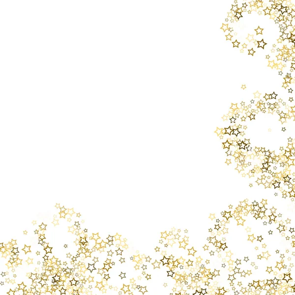 Brillo de oro confeti brillo — Vector de stock