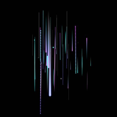 Hızlı Hareket Neon. Glare Dynamic. Düşen Parıltı.