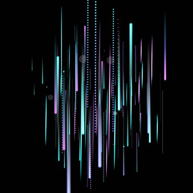 Hızlı Hareket Neon. Glare Dynamic. Düşen Parıltı.