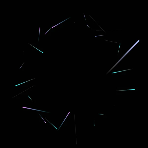 Snel effect. Beweging Neon Light Movement statisch — Stockvector