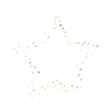 Altın parıltısı konfetisi parlıyor