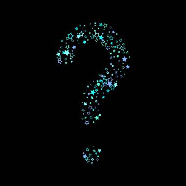 Mavi, turkuaz, turkuaz parıltılı yıldızlar, konfeti.