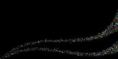 Altın, Mavi yıldızlar, çıkıntı, parlak konfeti. 