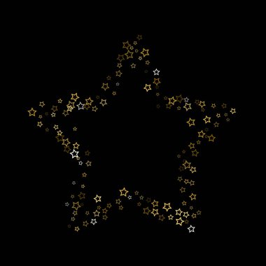 Altın parıltısı konfetisi parlıyor