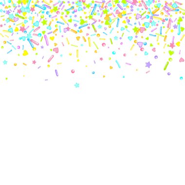 Pırıl pırıl. Kek, tatlı, fırın konfetisi.