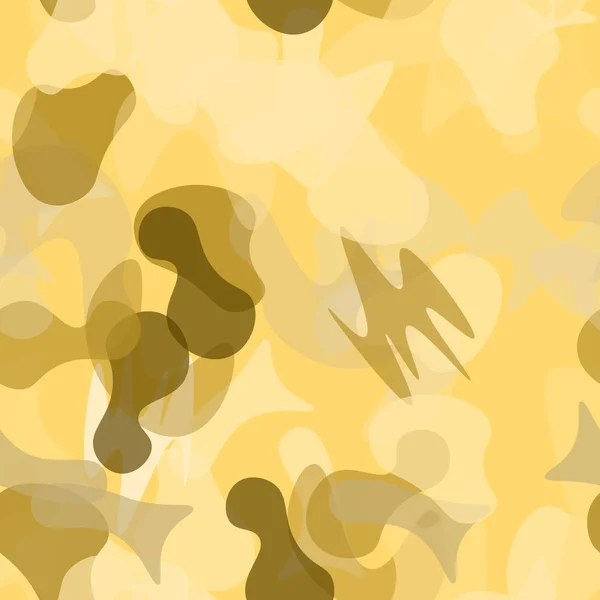 Kamouflage sömlöst mönster. Militär kamouflage — Stock vektor